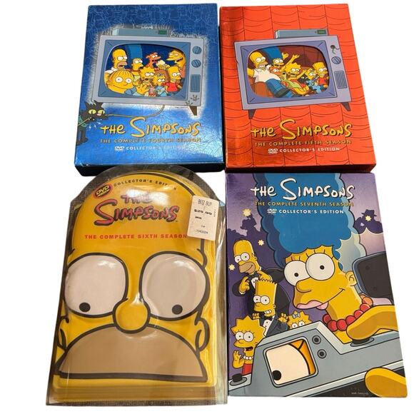The Simpsons DVD sets for seasons 4-7 COMPLETE - Picture 1 of 2